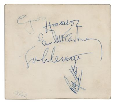 Lot #571 Beatles Signatures (Signed During Help!)