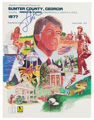 Lot #43 Jimmy Carter Signed Telephone Book - Image 1