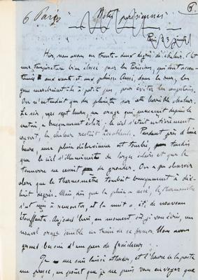 Lot #448 Emile Zola Handwritten Manuscript on 'Jules Simon' - Image 2