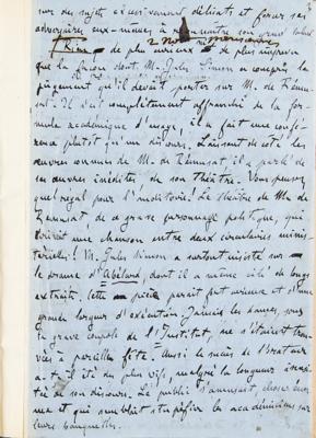 Lot #448 Emile Zola Handwritten Manuscript on 'Jules Simon' - Image 6