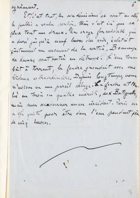 Lot #448 Emile Zola Handwritten Manuscript on 'Jules Simon' - Image 9