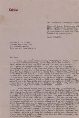 Lot #561 Louis Armstrong Typed Letter Signed