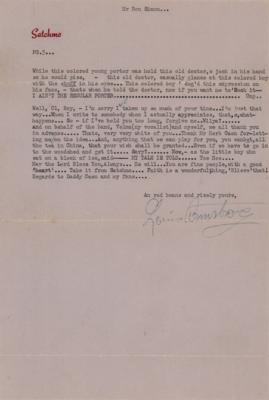 Lot #561 Louis Armstrong Typed Letter Signed - Image 3