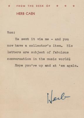 Lot #561 Louis Armstrong Typed Letter Signed - Image 5