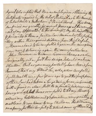 Lot #114 William Wilberforce Autograph Letter Signed - Image 3