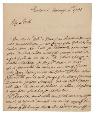 Lot #263 Benedict Arnold ALS with News on Cornwallis and Clinton - Image 2