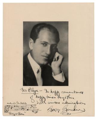 Lot #564 George Gershwin Photograph with 'Porgy and Bess' AMQS