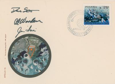 Lot #327 Apollo 15 Signed Commemorative Cover