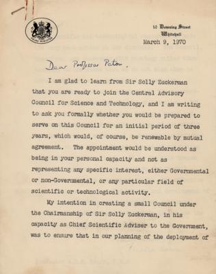 Lot #256 Harold Wilson Typed Letter Signed - Image 1