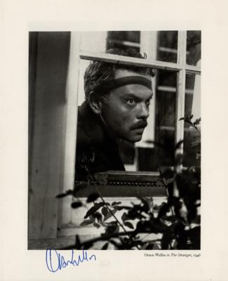 Lot #904 Orson Welles Signed Photograph