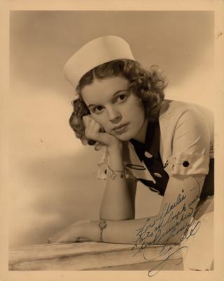 Lot #739 Judy Garland Signed Photograph