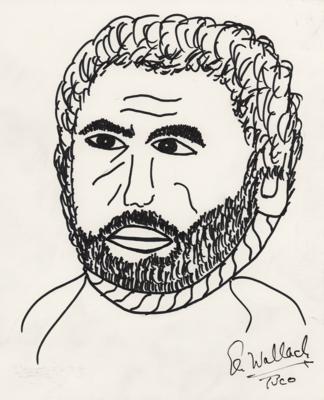 Lot #903 Eli Wallach Original Sketch of 'Tuco'