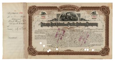 Lot #128 J. Pierpont Morgan Signed Bond Certificate