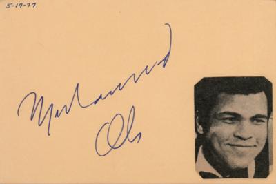 Lot #917 Muhammad Ali Signature