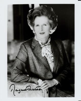 Lot #246 Margaret Thatcher Signed Photograph