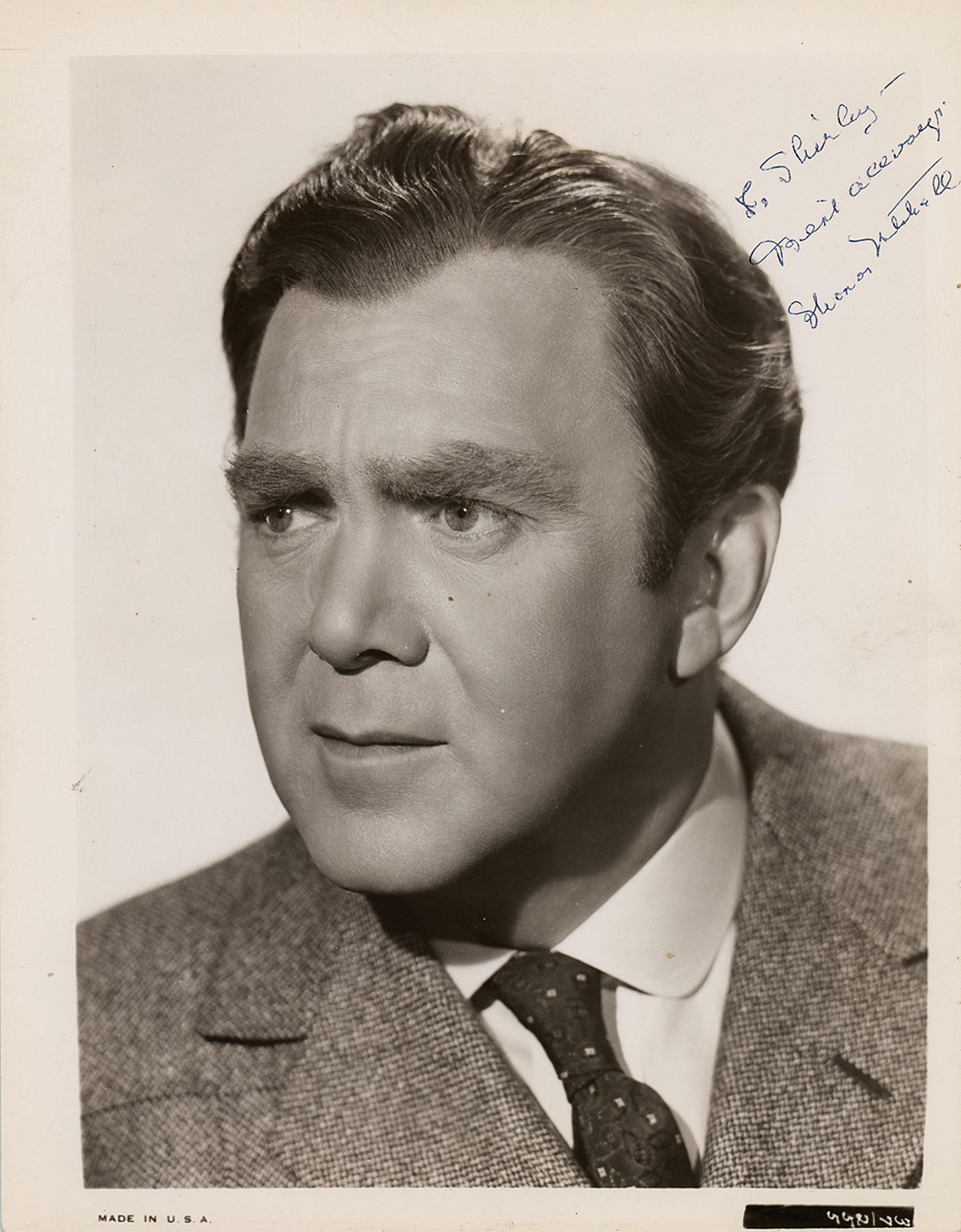 Actor Thomas Mitchell Death 1959 Photo Hat Suit Tie 1962 Vintage Press  Photo Print - Historic Images