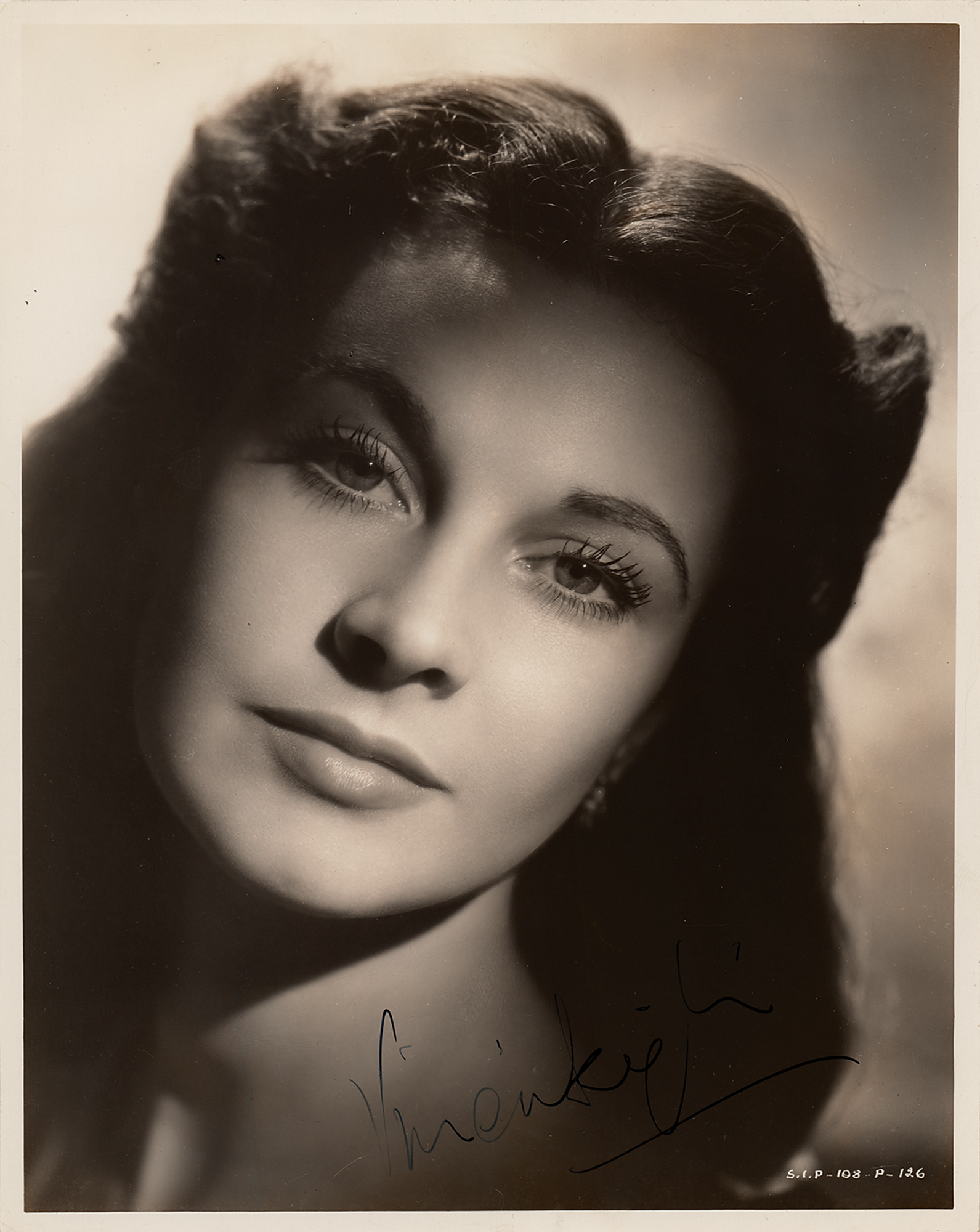 Lot #752 Vivien Leigh Signed Photograph as Scarlett O'Hara