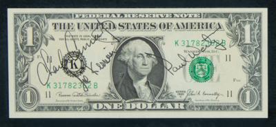 Lot #357 Skylab Project (3) Crew-Signed One-Dollar Bills - Image 4