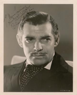 Lot #737 Clark Gable Signed Photograph as Rhett Butler