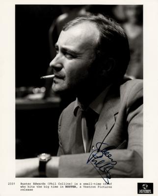 Lot #697 Phil Collins Signed Photograph