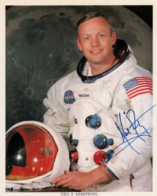 Lot #316 Neil Armstrong Signed Photograph