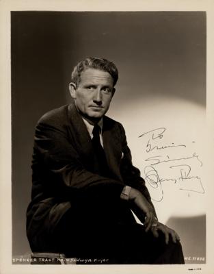 Lot #895 Spencer Tracy Signed Photograph