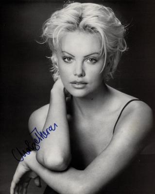 Lot #892 Charlize Theron Signed Photograph