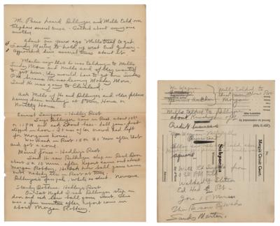 Lot #139 John Dillinger: Prosecutor's Archive from First Arrest - Image 12