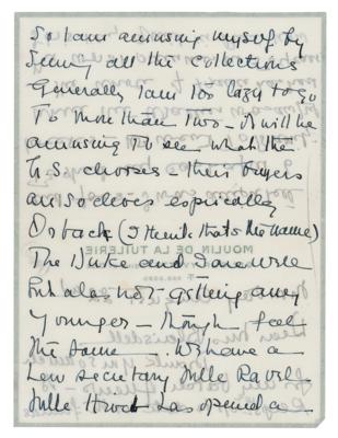 Lot #259 Wallis, Duchess of Windsor Autograph Letter Signed - Image 3