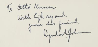 Lot #82 Lyndon B. Johnson Signed Photograph Mount - Image 2