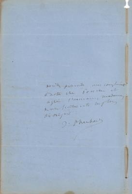 Lot #641 Jacques Offenbach Autograph Letter Signed - Image 2