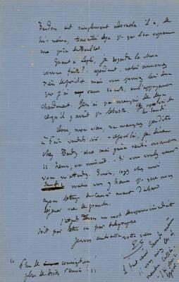 Lot #427 Gustave Flaubert Autograph Letter Signed - Image 2