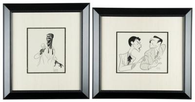 Lot #367 Al Hirschfeld: Frank Sinatra and Sammy Davis, Jr. Drawings - Image 2