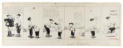 Lot #404 Bud Fisher and Al Smith (9) Mutt and Jeff Comic Strips - Image 1