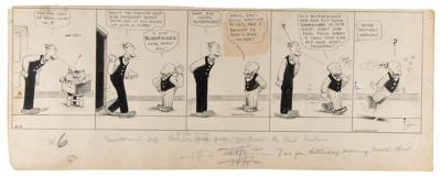 Lot #404 Bud Fisher and Al Smith (9) Mutt and Jeff Comic Strips - Image 4