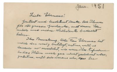 Lot #133 Albert Einstein Autograph Letter Signed to Personal Doctor