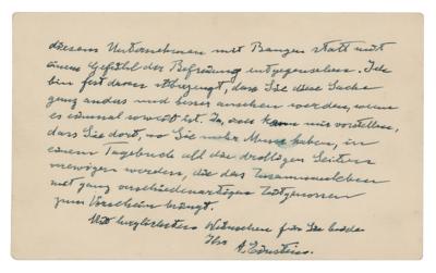Lot #133 Albert Einstein Autograph Letter Signed to Personal Doctor - Image 2