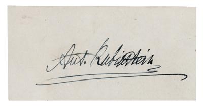 Lot #653 Anton Rubinstein Signature - Image 1