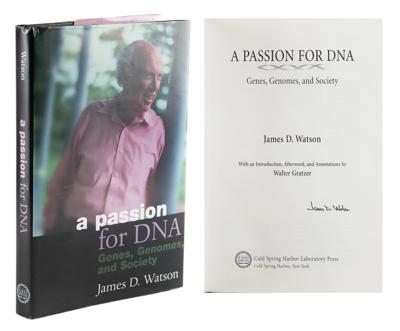 Lot #165 DNA: James Watson Signed Book