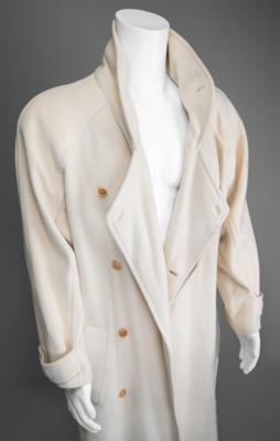 Lot #8033 Prince's Screen-Worn Long White Cashmere Coat from Under the Cherry Moon