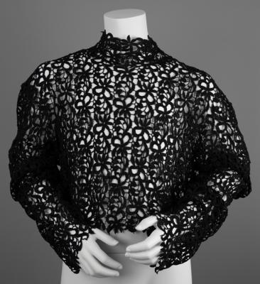 Lot #8146 Prince's Custom-Made Black Lace Midriff Top - Image 3