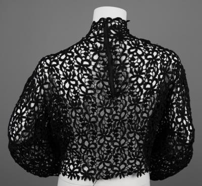 Lot #8146 Prince's Custom-Made Black Lace Midriff Top - Image 4