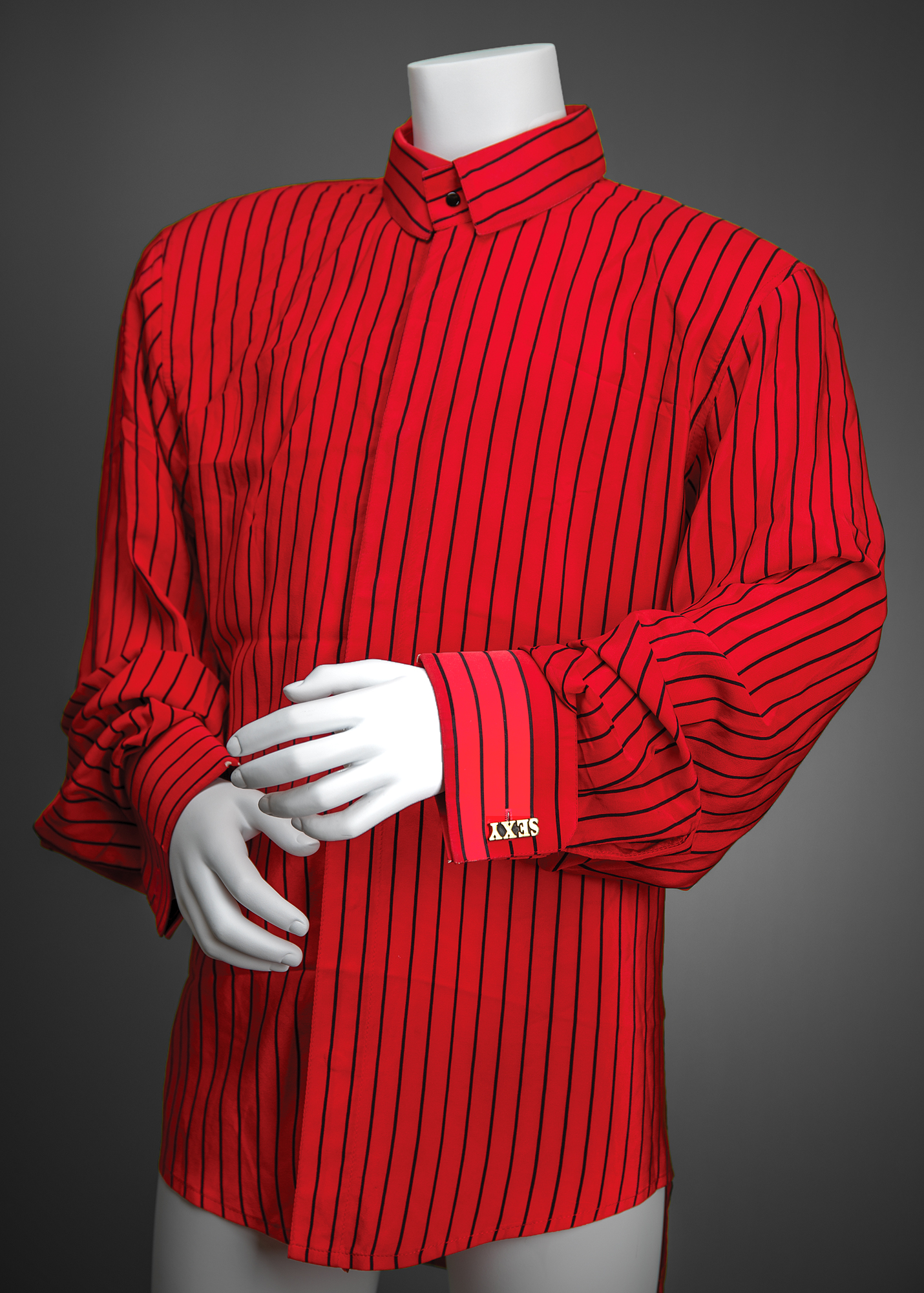Prince's Custom-Made Red Striped Shirt with 