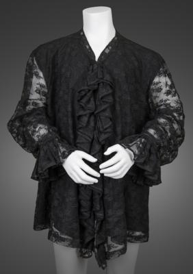Lot #8187 Prince's Stage-Worn Black Lace Shirt