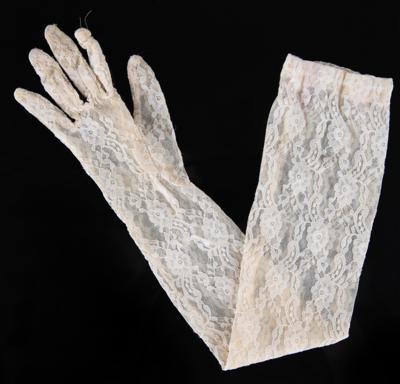 Lot #8004 Prince's Screen- and Stage-Worn 'Purple Rain' White Lace Glove - Image 2