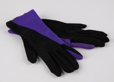 Lot #8019 Prince's Purple Rain-Era Black-and-Purple Gloves