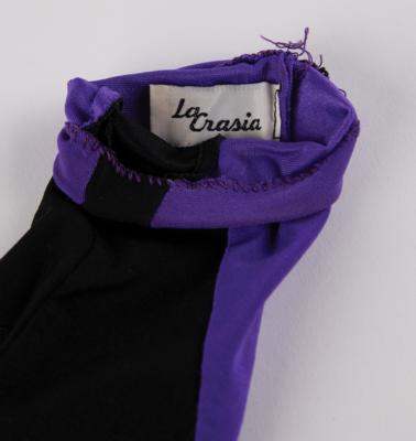 Lot #8019 Prince's Purple Rain-Era Black-and-Purple Gloves - Image 4