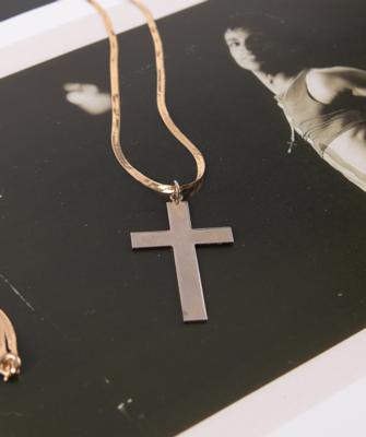 Lot #8034 Prince's Personally-Owned and Stage-Worn Waist Chain and Cross from the Parade Tour - Presented to His Fiance, Susannah Melvoin