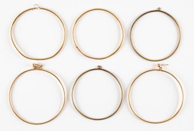 Lot #8057 Prince's Personally-Owned and -Worn Large Hoop Earrings (6)