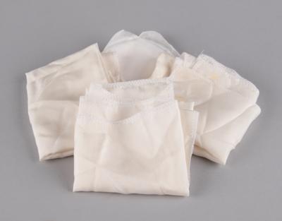 Lot #8052 Prince's Stage-Used White Silk Handkerchiefs (4) from the Parade Tour